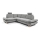 Eck-Schlafsofa mit Stauraum, Polsterbezug, L-Form AVESTA links, grau