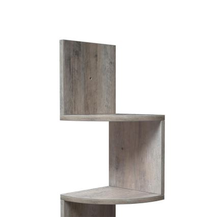 Eck-Wandregal SNAKE grau/braun
