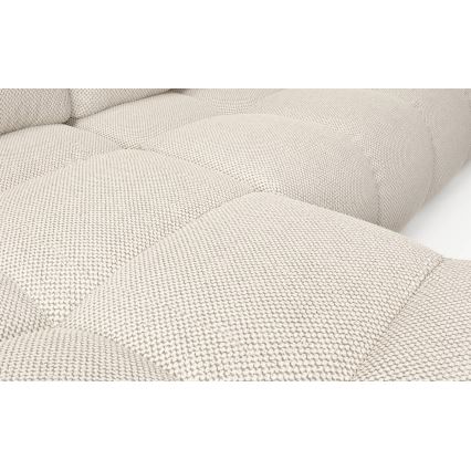 Eck-Schlafsofa mit Stauraum, Polsterecke ALMADA links, hellbeige