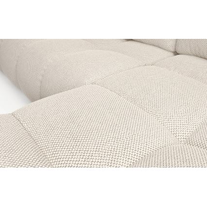 Ecksofa mit Schlaffunktion und Stauraum, Polsterecke ALMADA, rechts, hellbeige