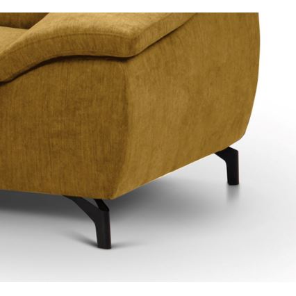 Eck-Schlafsofa mit Stauraum in L-Form BRESCIA links gelb