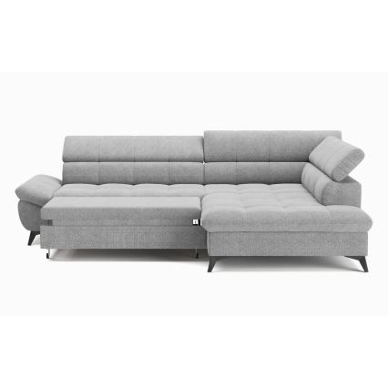 Eck-Schlafsofa MARANO in L-Form, rechts, grau