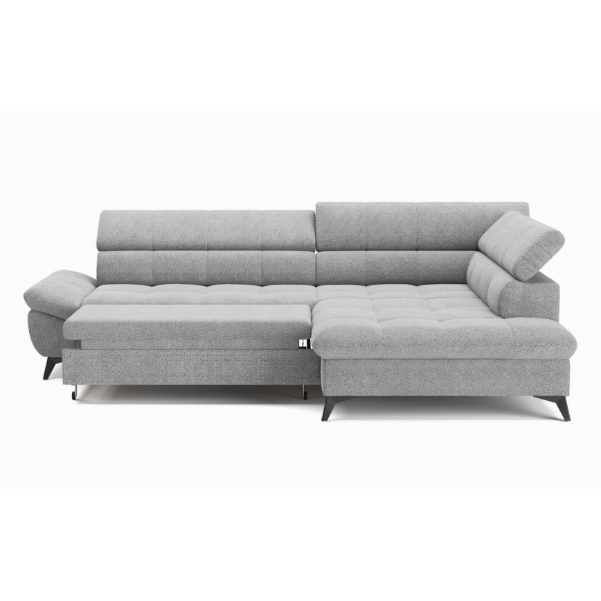 Eck-Schlafsofa MARANO in L-Form, rechts, grau