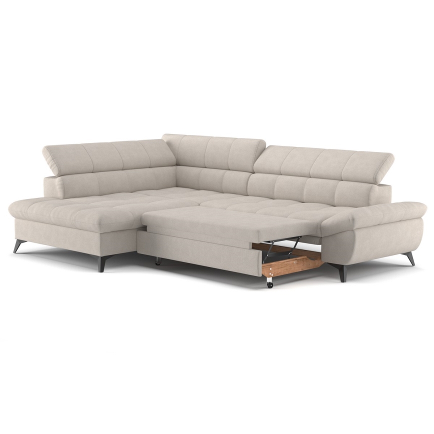 Eck-Schlafsofa MARANO links, beige