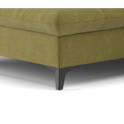 Ecksofa MARANO links, ausziehbar, olivgrün