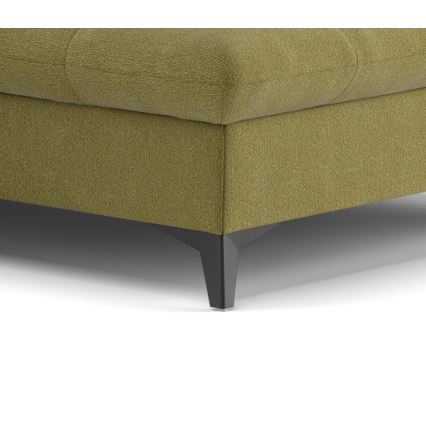 Eck-Schlafsofa MARANO, L-Form, rechts, olivgrün