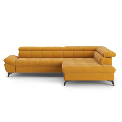 Eck-Schlafsofa MARANO, L-Form, rechts, orange