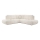Ecksofa mit Schlaffunktion und Stauraum, L-Form ALMADA links, beige, gepolstert