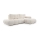 Ecksofa mit Schlaffunktion und Stauraum, Polsterecke ALMADA, rechts, hellbeige