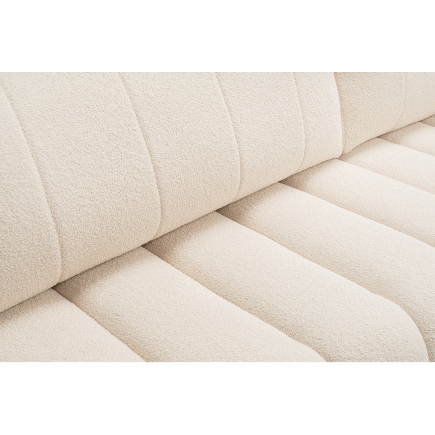 Eck-Schlafsofa mit Stauraum in L-Form DESIO, rechts, beige