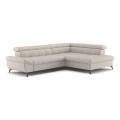Ecksofa zum Ausklappen in L-Form MARANO rechts, beige