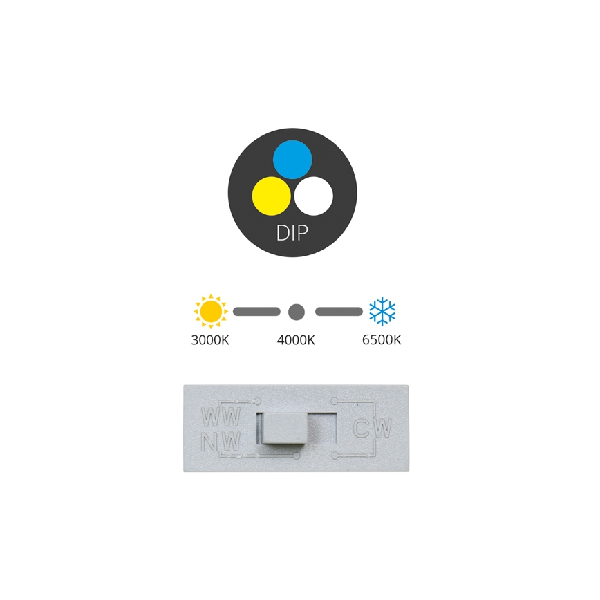 LED Einbauleuchte TINA LED/36W/230V 3000/4000/6500K Ø 22 cm weiß