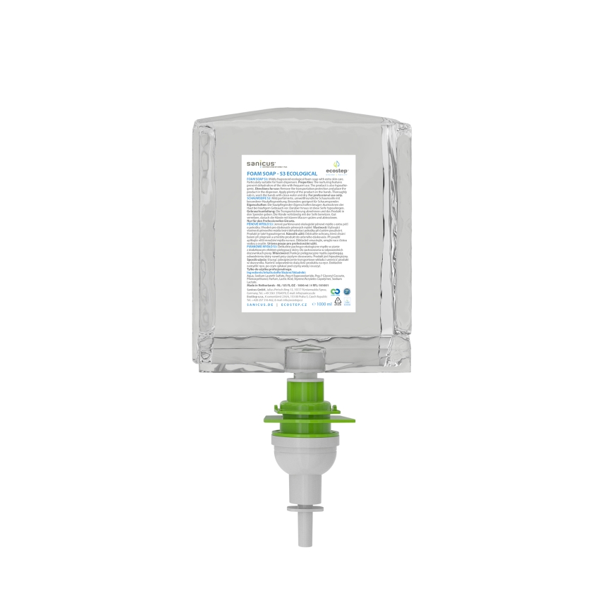 EcoStep 50051 - Berührungsloser Seifenspender S3 1000 ml 4xAA weiß