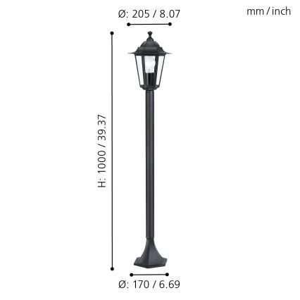 Eglo - Aussenlampe 1xE27/60W/230V