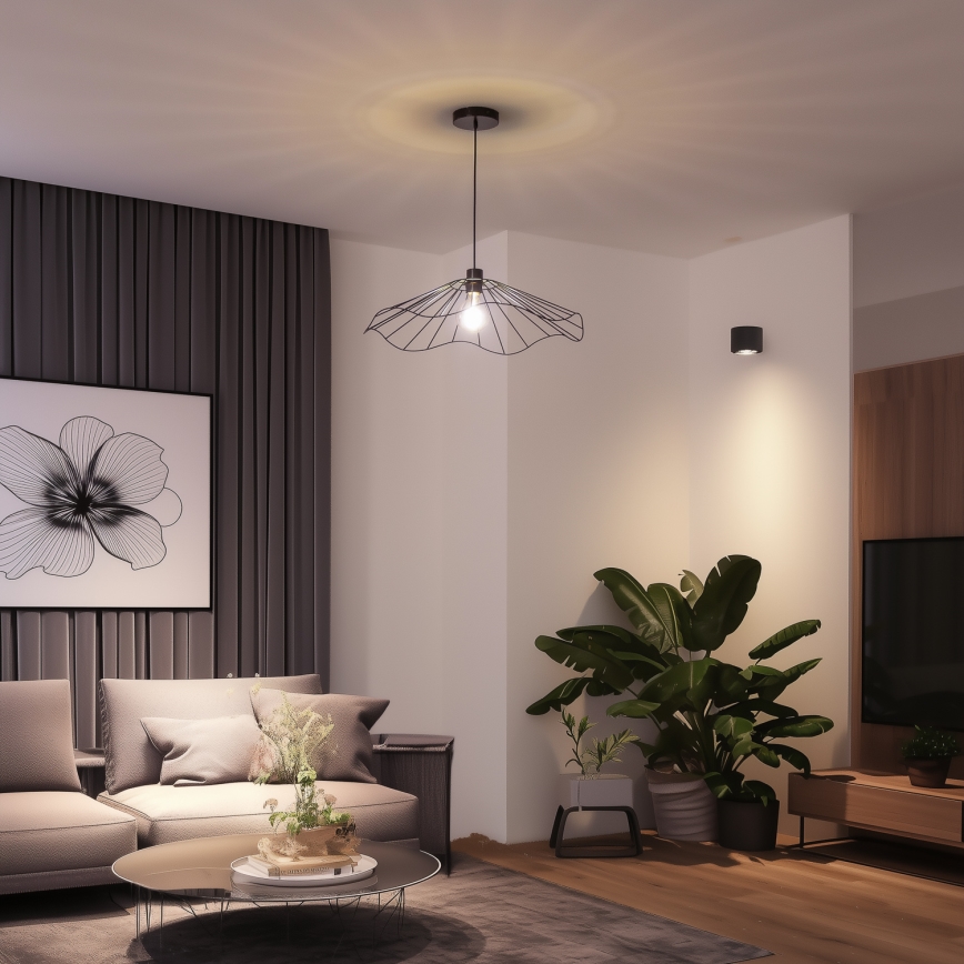 Eglo 300156 - Ersatz-Lampenschirm für die Leuchte CURITIBA, Ø 60 cm, schwarz