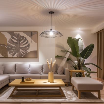 Eglo 300161 - Ersatz-Lampenschirm für die Leuchte CURITIBA, Ø 60 cm, schwarz