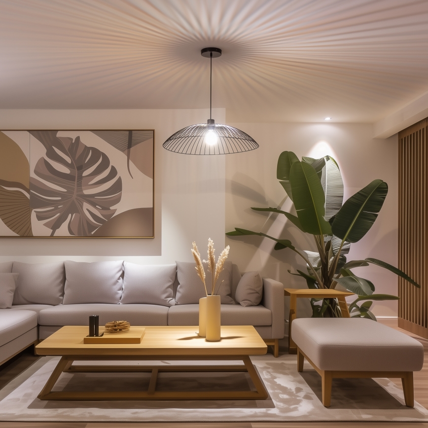 Eglo 300161 - Ersatz-Lampenschirm für die Leuchte CURITIBA, Ø 60 cm, schwarz