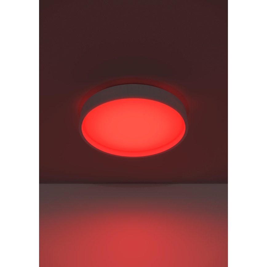 Eglo 300686 - LED RGBW dimmbare Deckenleuchte MASSIGNANO-Z LED/18,5W/230V weiß + Fernbedienung