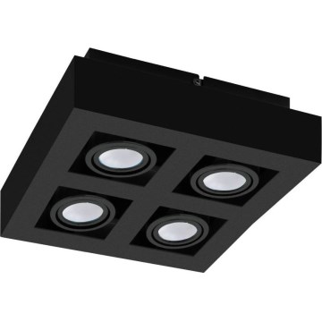 Eglo 31065 - LED-Spotleuchte MENDOZA 4xLED/4,7W/230V 3000K schwarz