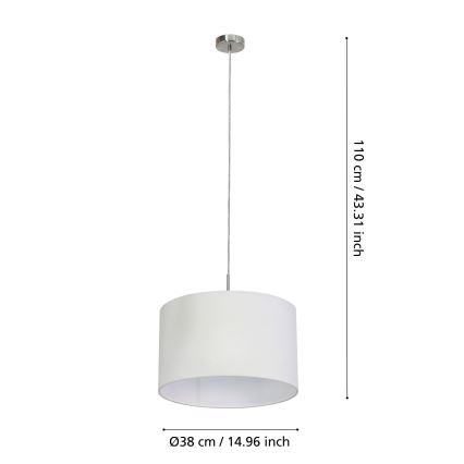 Eglo - Hängeleuchte an Kabel 1xE27/60W/230V