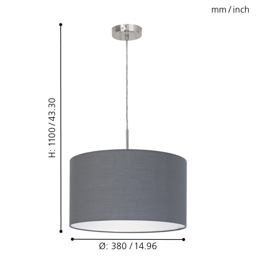 Eglo - Hängeleuchte an Kabel 1xE27/60W/230V