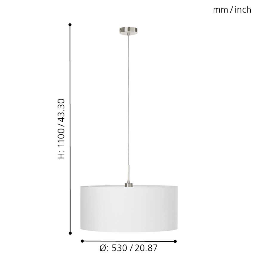 Eglo - Hängeleuchte an Kabel 1xE27/60W/230V