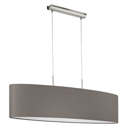 Eglo 31587 - Hängeleuchte PASTERI mit Seil, 2xE27/60W/230V