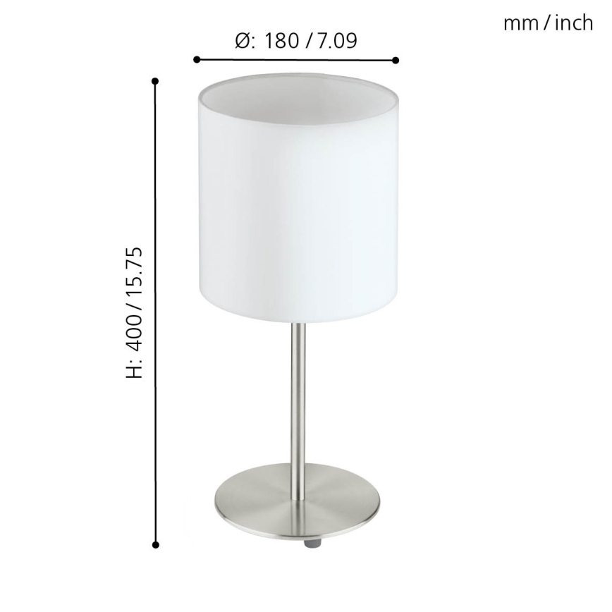 Eglo - Tischlampe 1xE27/60W/230V