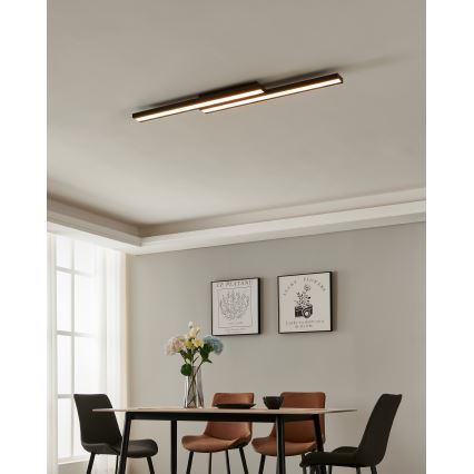 Eglo 31715 - LED RGBW dimmbares Deckenleuchte SALITERAS-Z LED/20,4W/230V 2700-6500K schwarz