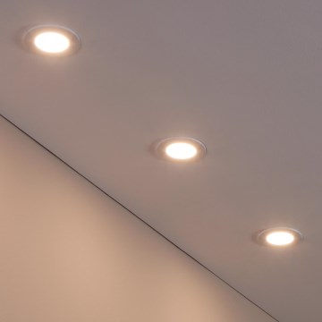 Eglo 31741 - Set 3x dimmbare LED-Einbauleuchte für das Badezimmer FUEVA-Z 1xLED/2,8W/230V 2700-6500K IP44 weiß Ø 8,5 cm