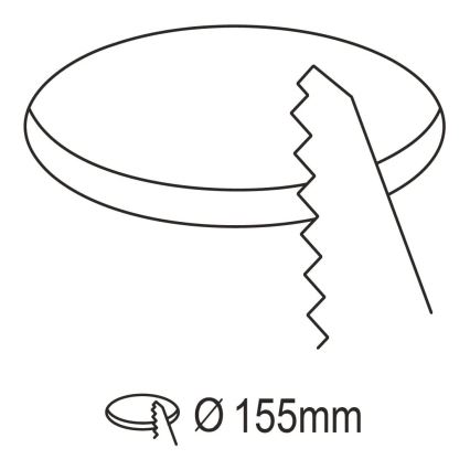 Eglo 31744 - LED-dimmbarer Badezimmer-Einbaustrahler FUEVA-Z LED/10,5W/230V 2700-6500K IP44 schwarz Ø 16,5 cm