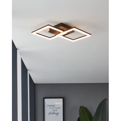 Eglo 31774 - LED dimmbares Deckenleuchte PARANDAY-Z LED/21,5W/230V 3000-6500K Schwarz