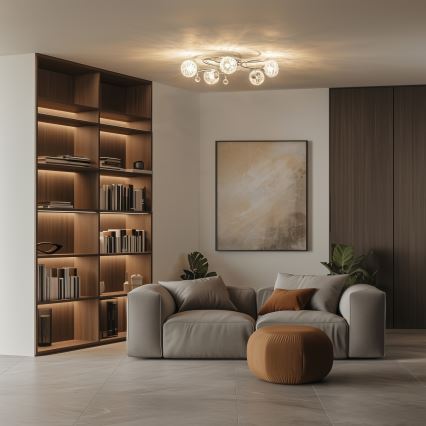 Eglo 32103 - LED-Aufbauleuchte VELAGO 5xG9/33W/230V glänzender Chrom