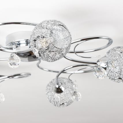 Eglo 32103 - LED-Aufbauleuchte VELAGO 5xG9/33W/230V glänzender Chrom