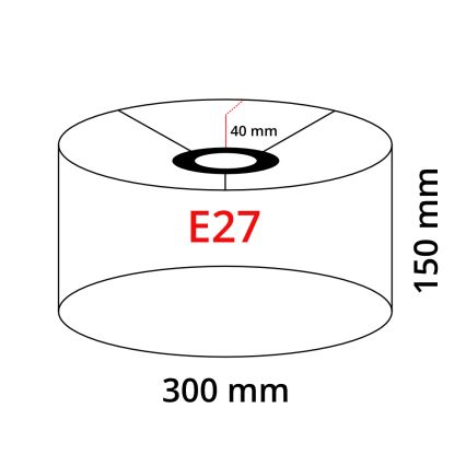 Eglo 32478 - Universal-Lampenschirm TUNJA E27 d 30 cm grau