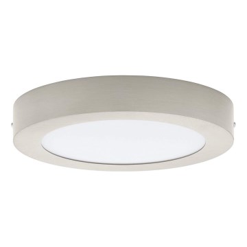 Eglo 32817 - LED-dimmbare Deckenleuchte FUEVA LED/21W/230V 3000-6500K Ø 30 cm mattchrom + Fernbedienung