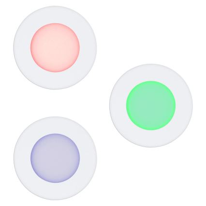 Eglo - ADA 3x LED RGB dimmbares Einbauleuchte FUEVA-C 1xLED/3W/230V