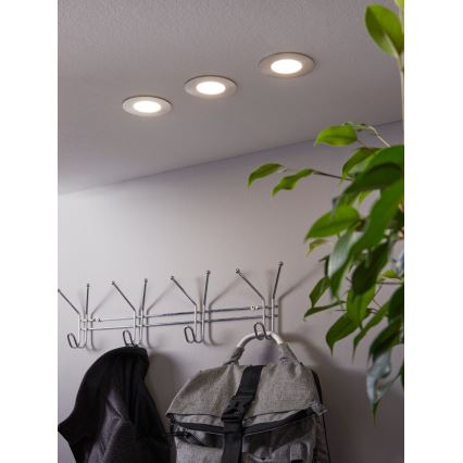 Eglo - 3er-Set RGB-dimmbare Einbauleuchten FUEVA-C 1x LED/3W/230V Ø 8,5 cm