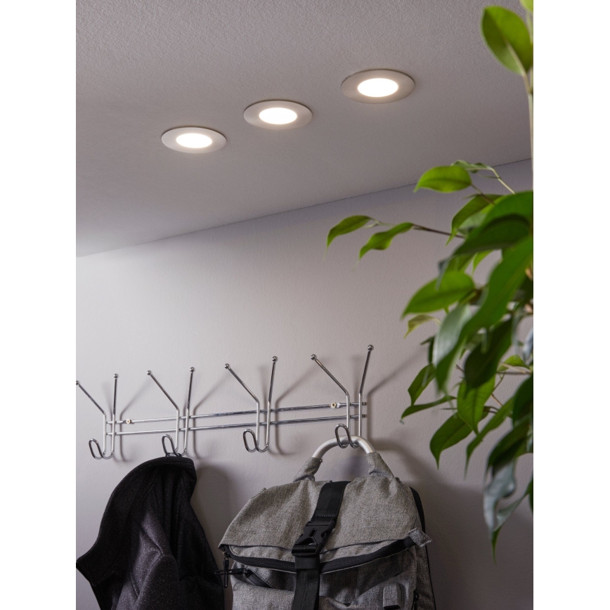 Eglo - 3er-Set RGB-dimmbare Einbauleuchten FUEVA-C 1x LED/3W/230V Ø 8,5 cm