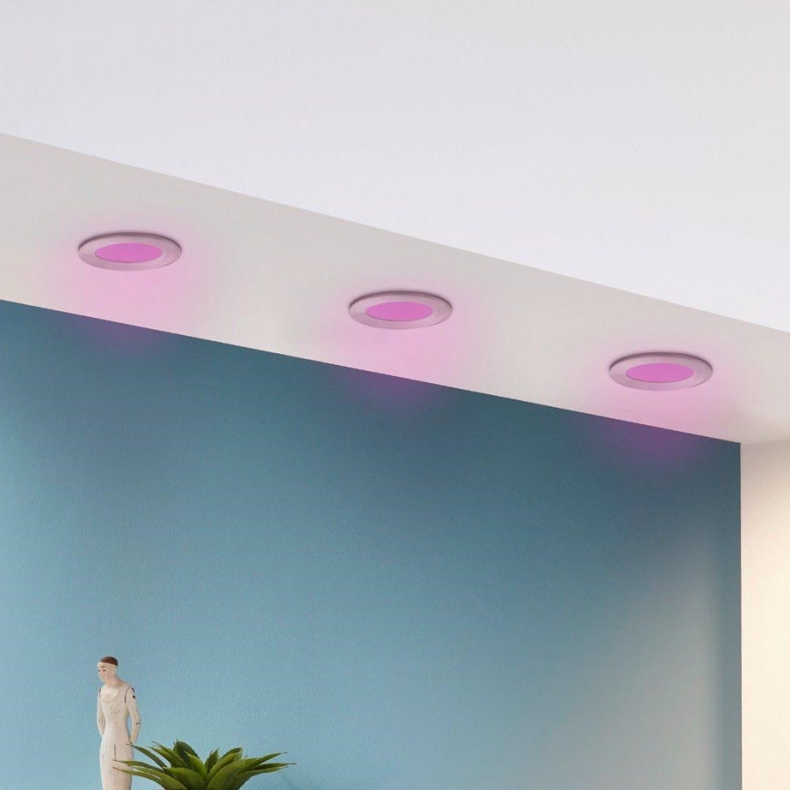 Eglo - 3er-Set RGB-dimmbare Einbauleuchten FUEVA-C 1x LED/3W/230V Ø 8,5 cm