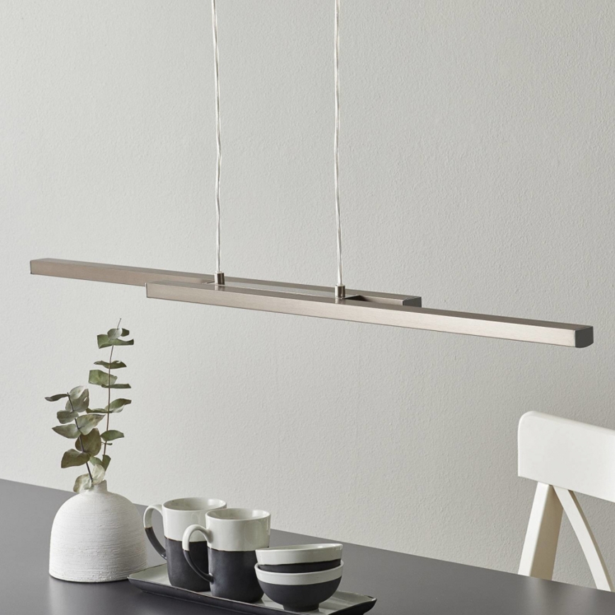 Eglo 33232 - LED RGBW dimmbare Pendelleuchte an Kabel FRAIOLI-C 2xLED/17W/230V mattchrom