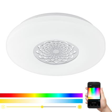 Eglo 33248 - LED RGBW dimmbare Deckenleuchte CAPASSO-C LED/17W/230V 2700-6500K Ø 34 cm