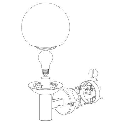 Eglo 33564 - LED Außenwandleuchte NISIA-C LED/9W/230V IP44