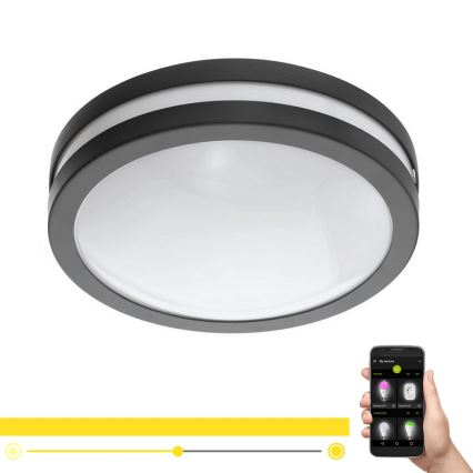Eglo 33571 - LED dimmbares Badezimmerleuchte LOCANA-C LED/14W/230V IP44 schwarz