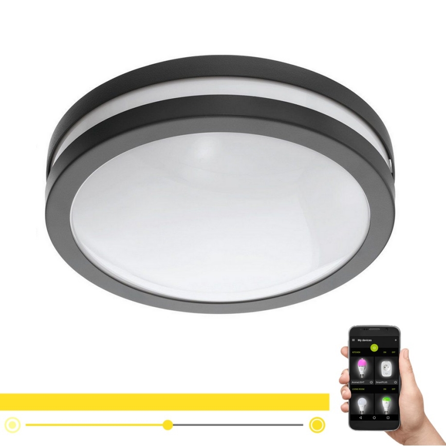 Eglo 33571 - LED dimmbares Badezimmerleuchte LOCANA-C LED/14W/230V IP44 schwarz