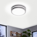 Eglo 33572 - LED-dimmbare Badezimmer-Deckenleuchte LOCANA-C LED/14W/230V IP44 silber