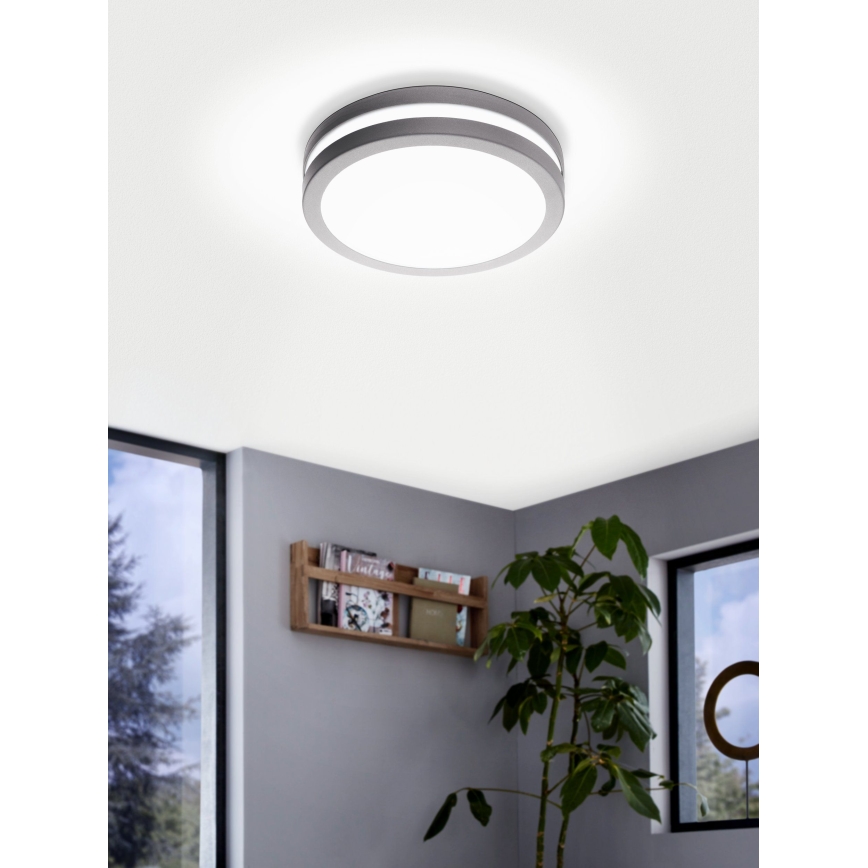Eglo 33572 - LED dimmbares Badezimmerleuchte LOCANA-C LED/14W/230V IP44 Silber