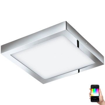 Eglo 33668-LED RGBW Dimmbare Badleuchte FUEVA-C 21W/230V 2700-6500K 30x30cm IP44