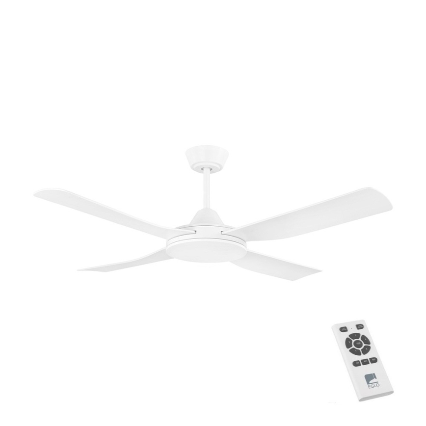 Eglo - Deckenventilator 52W/230V mit Fernbedienung, weiß