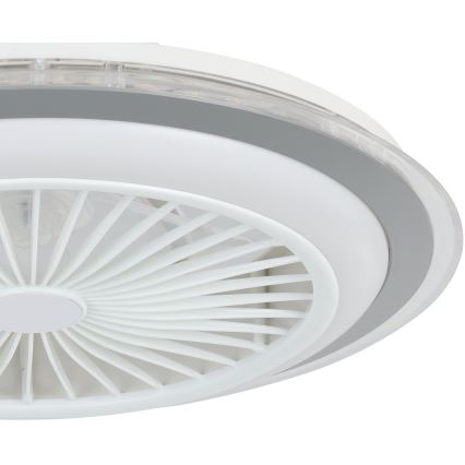 Eglo - Dimmbarer LED-Deckenventilator LED/25,5W/230V weiß/grau 2700-6500K + Fernbedienung